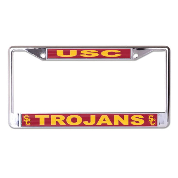 Wholesale-USC Trojans USC / TROJANS Lic Plt Frame S/L Printed