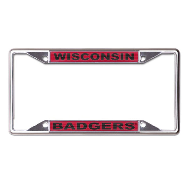 Wholesale-Wisconsin Badgers WISCONSIN / BADGERS Lic Plt Frame S/S Printed