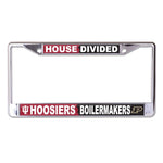 Wholesale-Indiana Hoosiers / Purdue Boilermakers HOUSE DIVIDED Lic Plt Frame S/L Printed NCAA Rivalry