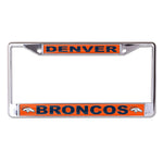 Denver Broncos Lic Plt Frame S/L Printed