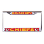 Kansas City Chiefs Lic Plt Frame S/L Printed