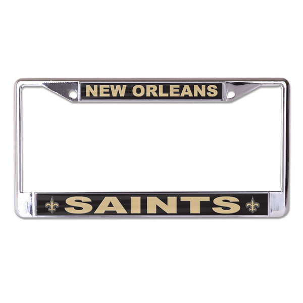 New Orleans Saints Lic Plt Frame S/L Printed