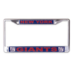 New York Giants Lic Plt Frame S/L Printed