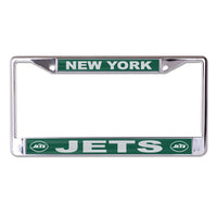 New York Jets Lic Plt Frame S/L Printed