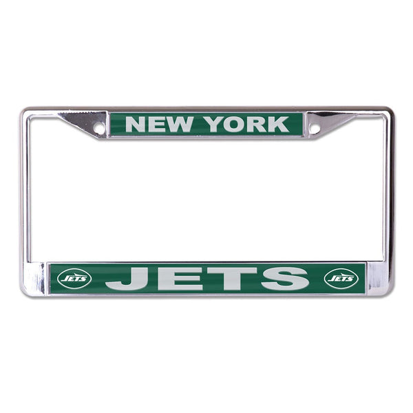 New York Jets Lic Plt Frame S/L Printed