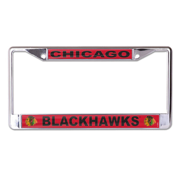 Chicago Blackhawks Lic Plt Frame S/L Printed