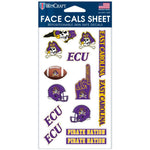 Wholesale-East Carolina Pirates Face Cals 4" x 7"