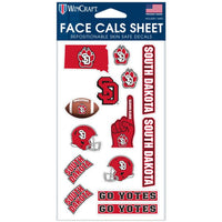 Wholesale-South Dakota Coyotes Face Cals 4" x 7"