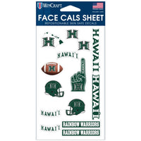 Wholesale-Hawaii Warriors Face Cals 4" x 7"