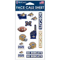 Wholesale-Montana State Bobcats Face Cals 4" x 7"