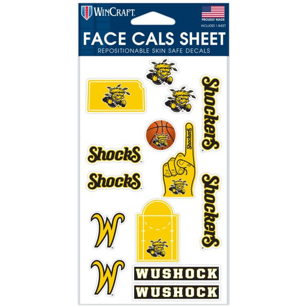 Wholesale-Wichita State Shockers Face Cals 4" x 7"