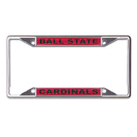 Wholesale-Ball State Cardinals Lic Plt Frame S/S Printed