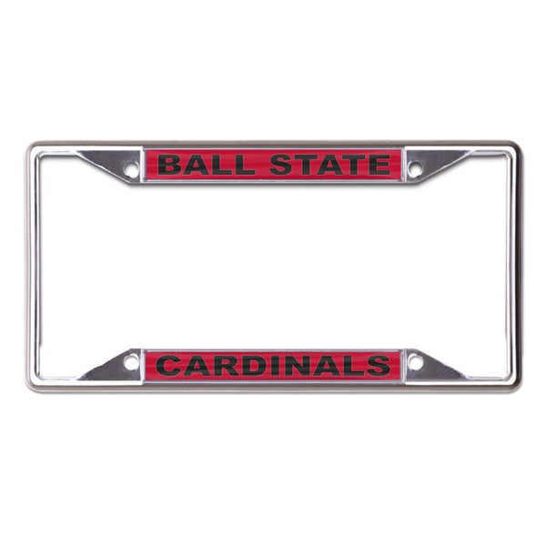 Wholesale-Ball State Cardinals Lic Plt Frame S/S Printed