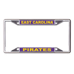 Wholesale-East Carolina Pirates Lic Plt Frame S/S Printed