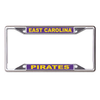 Wholesale-East Carolina Pirates Lic Plt Frame S/S Printed