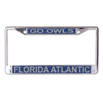 Wholesale-Florida Atlantic Owls Lic Plt Frame S/L Printed