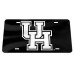 Wholesale-Houston Cougars BLACK &amp; WHITE Specialty Acrylic License Plate