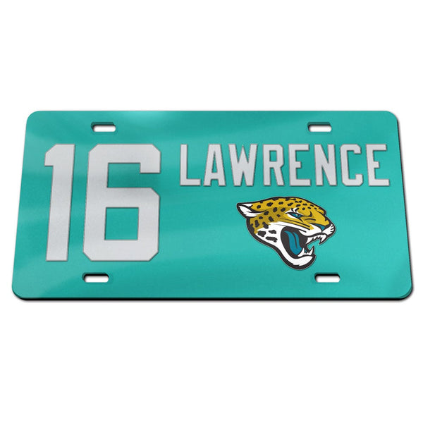 Jacksonville Jaguars Specialty Acrylic License Plate Trevor Lawrence