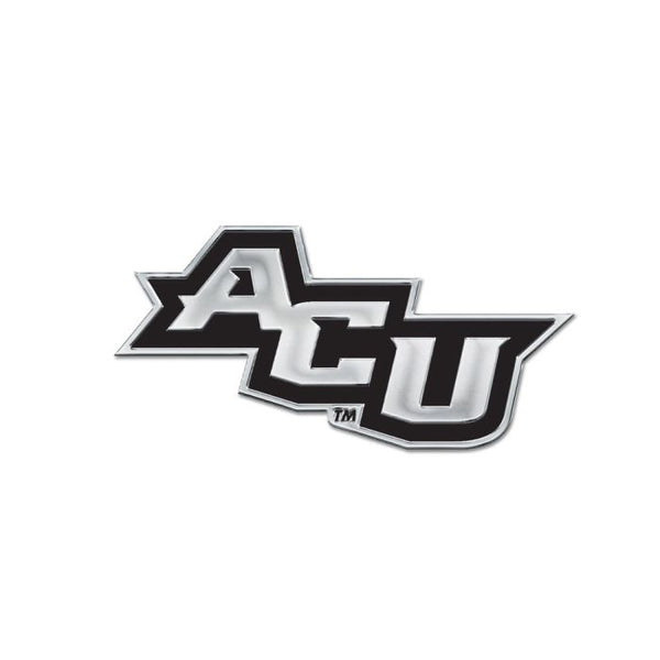 Wholesale-Abilene Christian Wildcats Chrome Free Form Auto Emblem