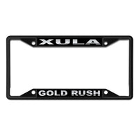Wholesale-Xavier of LA Gold BLACK Lic Plt Frame S/S