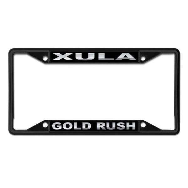 Wholesale-Xavier of LA Gold BLACK Lic Plt Frame S/S