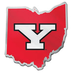 Wholesale-Youngstown State Penguins STATE SHAPE Acrylic Auto Emblem