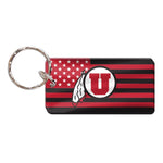 Wholesale-Utah Utes AMERICANA Keychain Rectangle