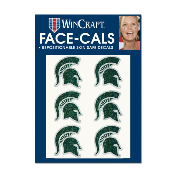 Wholesale-Michigan State Spartans Glitter Tattoo 6 Pack