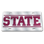 Wholesale-Mississippi State Bulldogs "STATE" Acrylic Classic License Plates