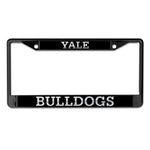 Wholesale-Yale Bulldogs BLACKOUT Lic Plt Frame S/L Printed