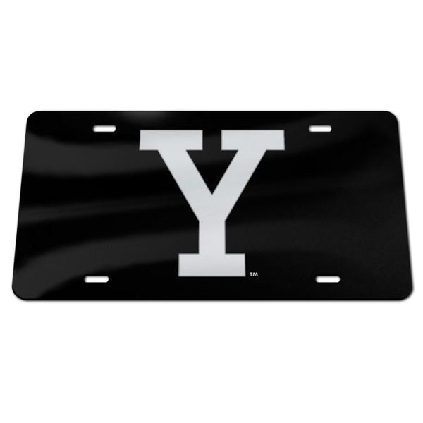 Wholesale-Yale Bulldogs BLACKOUT Specialty Acrylic License Plate