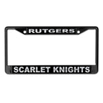 Wholesale-Rutgers Scarlet Knights BLACKOUT Lic Plt Frame S/L Printed