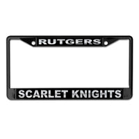 Wholesale-Rutgers Scarlet Knights BLACKOUT Lic Plt Frame S/L Printed