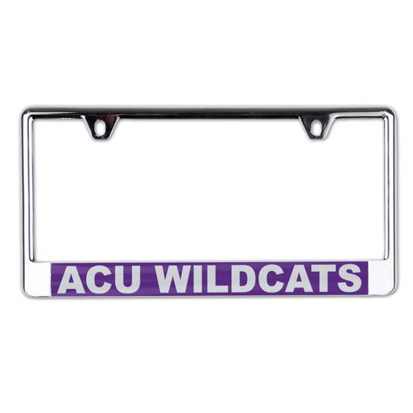 Wholesale-Abilene Christian Wildcats Lic Plate Frame B/O Printed