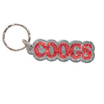 Wholesale-Houston Cougars ACRYLIC LETTERS GLITTER Keychain w/Letters