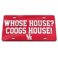 Wholesale-Houston Cougars SLOGAN Specialty Acrylic License Plate