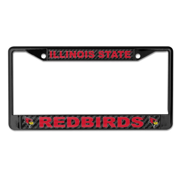 Wholesale-Illinois State Redbirds CARBON Lic Plt Frame S/L Printed