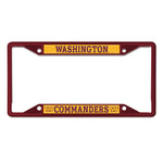 Washington Commanders Lic Plt Frame S/S