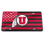 Wholesale-Utah Utes AMERICANA Specialty Acrylic License Plate