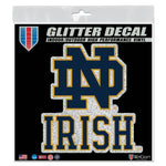 Wholesale-Notre Dame Fighting Irish IRISH Decal Glitter 6" x 6"