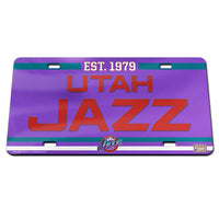 Utah Jazz Specialty Acrylic License Plate