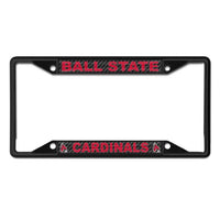 Wholesale-Ball State Cardinals Lic Plt Frame S/S