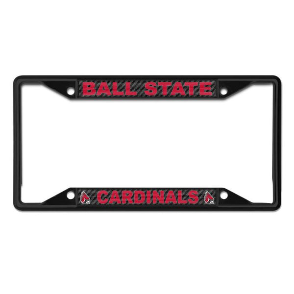 Wholesale-Ball State Cardinals Lic Plt Frame S/S