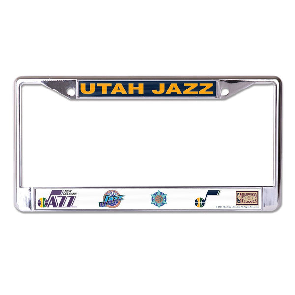 Utah Jazz Lic Plt Frame S/L Printed