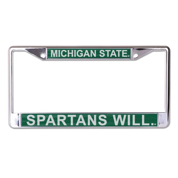 Wholesale-Michigan State Spartans SPARTANS WILL Lic Plt Frame S/L Printed