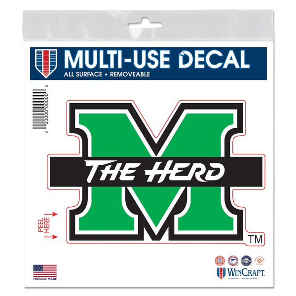 Marshall Thundering Herd All Surface Decal 6" x 6"