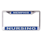 Wholesale-Memphis Tigers NURSING Lic Plt Frame S/L Printed