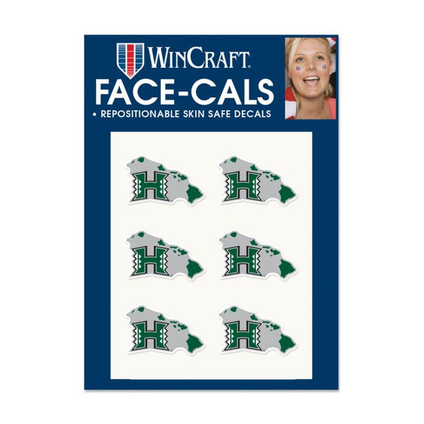 Wholesale-Hawaii Warriors STATE SHAPE Face Cals