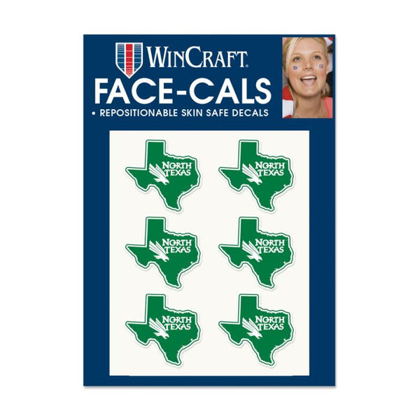 Wholesale-North Texas Mean Green STATE SHAPE Face Cals