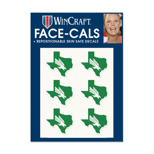 North Texas Mean Green Face Cals